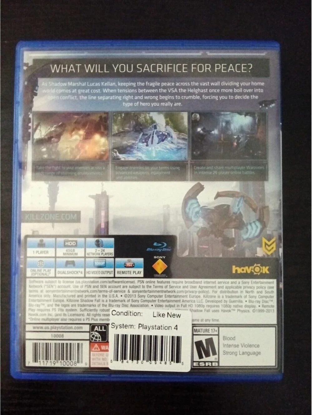 Killzone: Shadow Fall (Sony PlayStation 4, 2013)